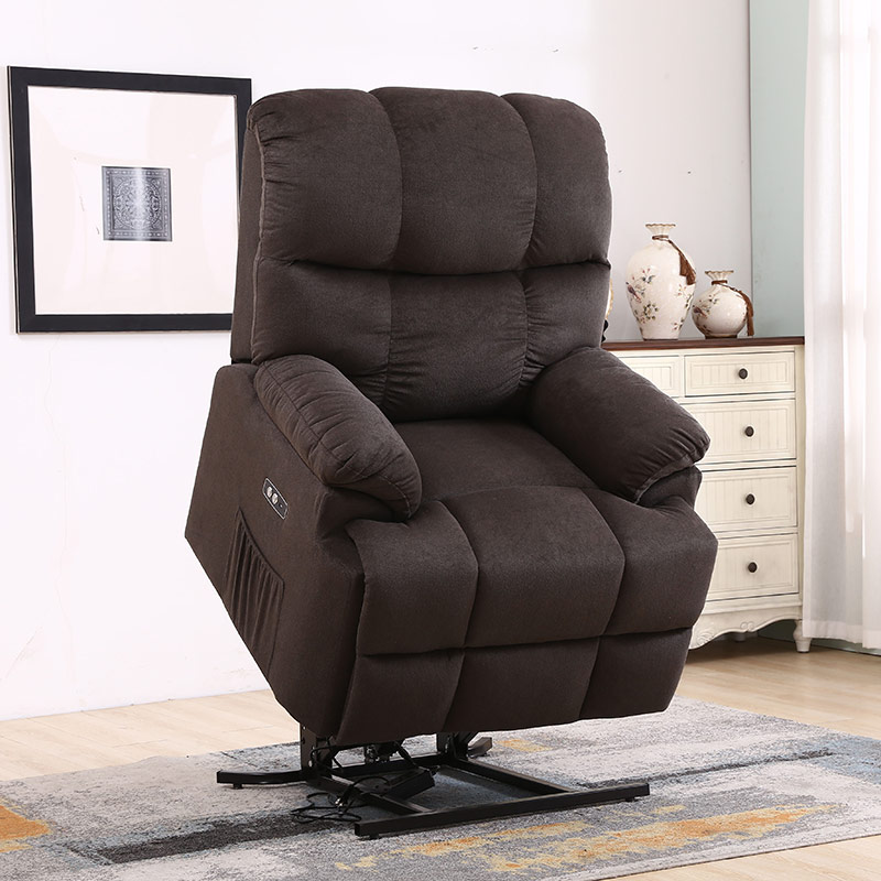 7244 Silent Lift Motor M&M Manual Massage Recliner SofaWith y función de calor